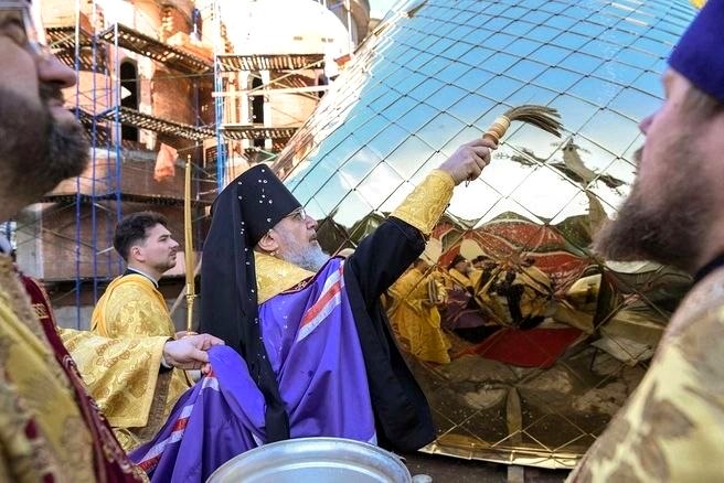 Строительство нового храма Рождества Христова в горах Сочи